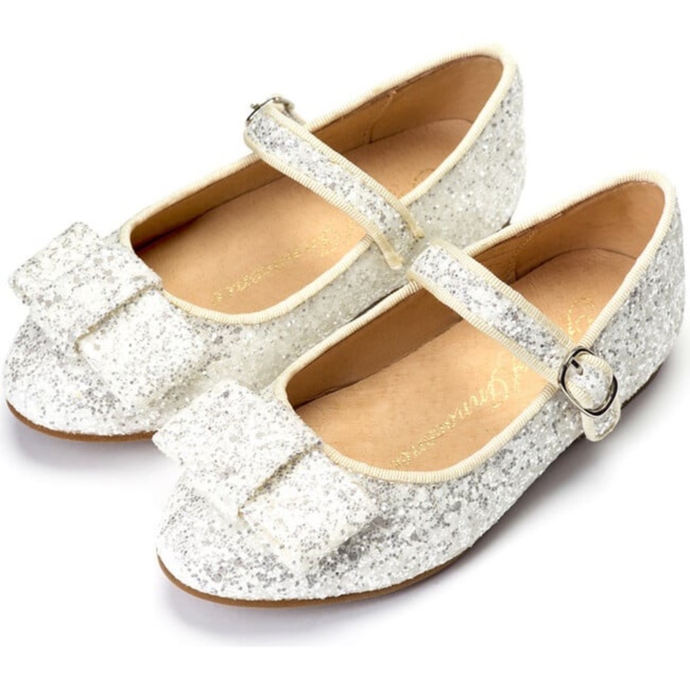 Age of Innocence Ellen Glitter White Mary Jane